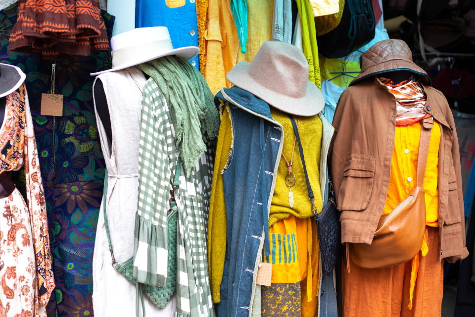 The thrift shopping fad often goes hand in hand with the ugly fashion trend. Photo: Getty