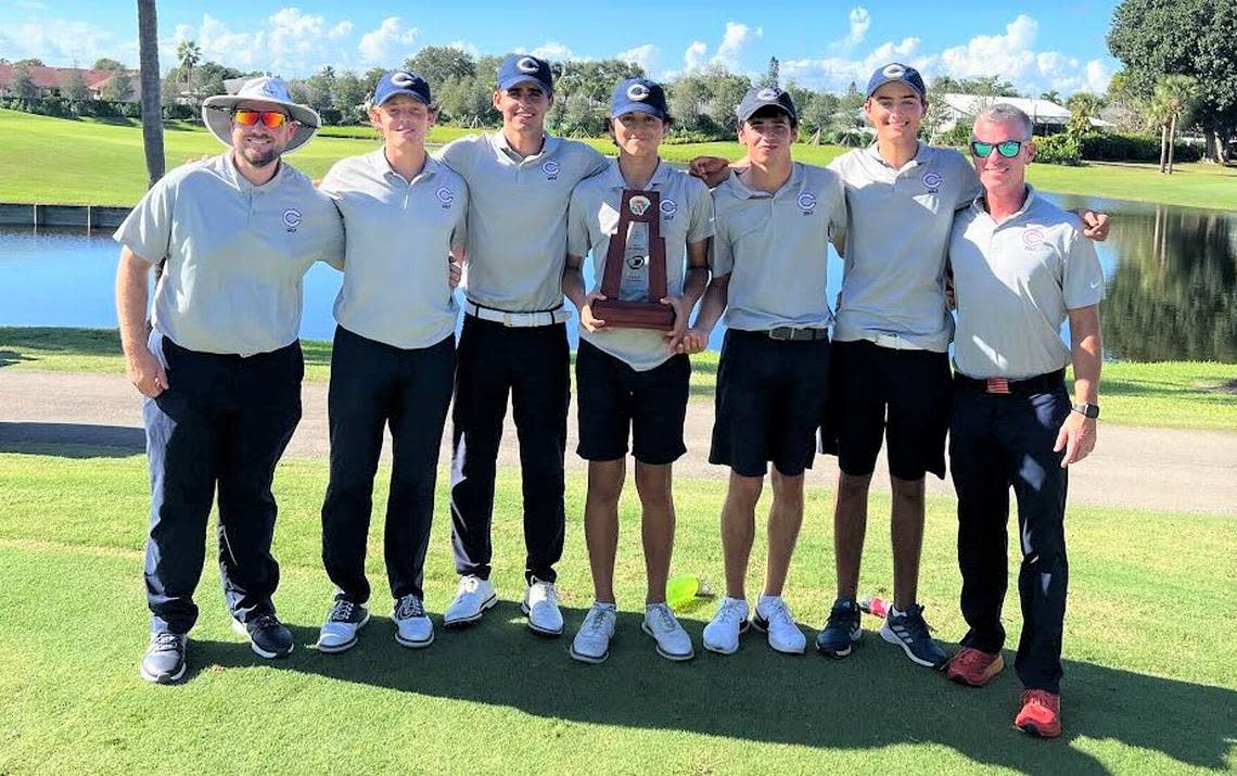 The Columbus boys’ golf team qualified for state.