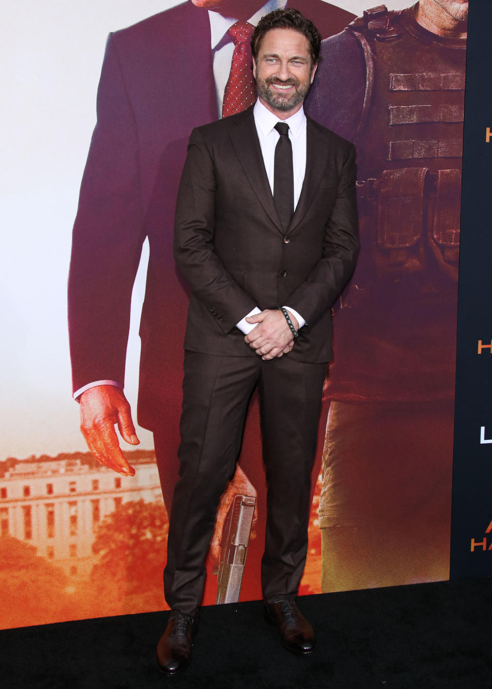 WESTWOOD, LOS ANGELES, CALIFORNIA, USA - AUGUST 20: Actor Gerard Butler arrives at the Los Angeles Premiere Of Lionsgate's 'Angel Has Fallen' held at the Regency Village Theatre on August 20, 2019 in Westwood, Los Angeles, California, United States. (Photo by Xavier Collin/Image Press Agency/Sipa USA)