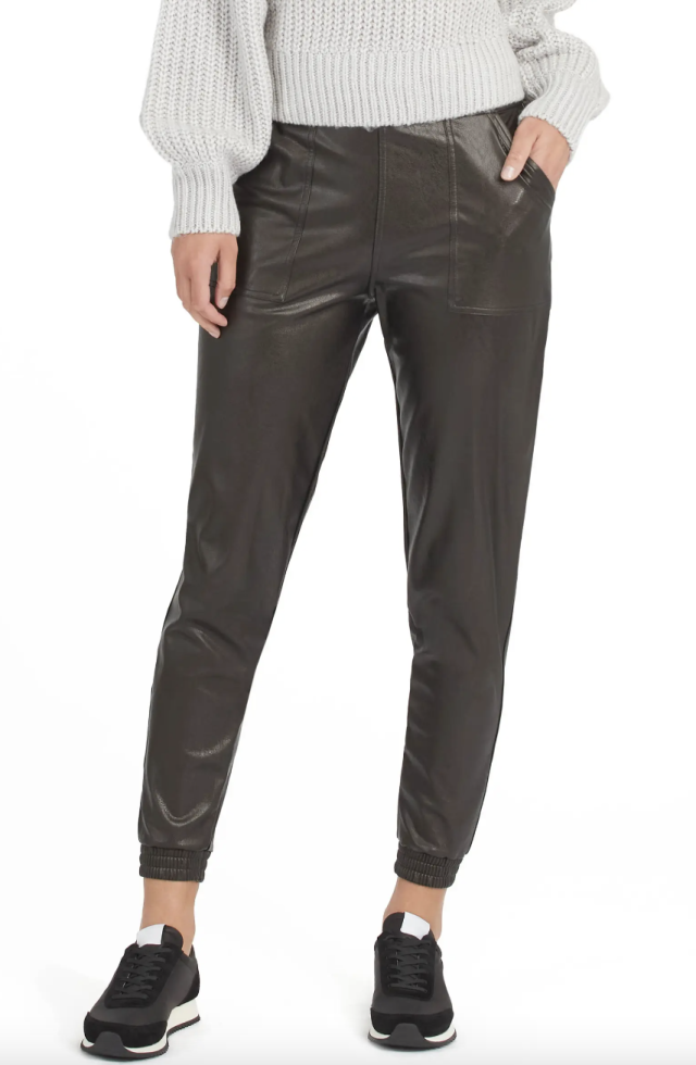 J.Crew Kate Straight-leg Pant In Faux Leather in Gray