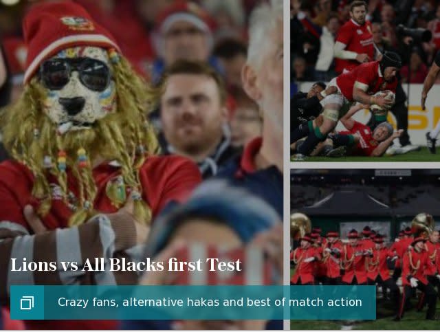 Lions vs All Blacks best images from first Test