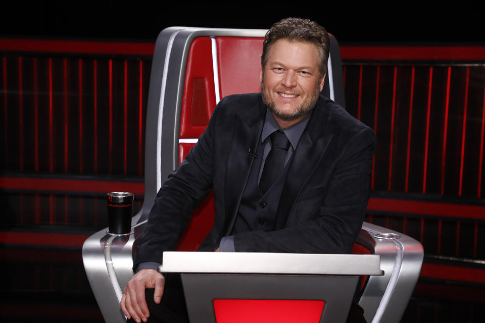 Shelton pictured as a coach on "The Voice."  (Photo: NBC via Getty Images)