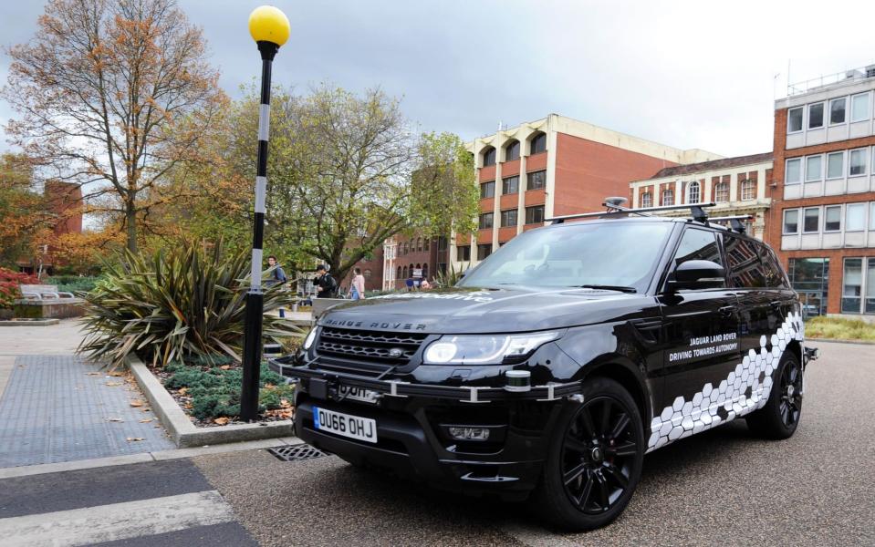 A self-driving Range Rover on public roads in Coventry - PA