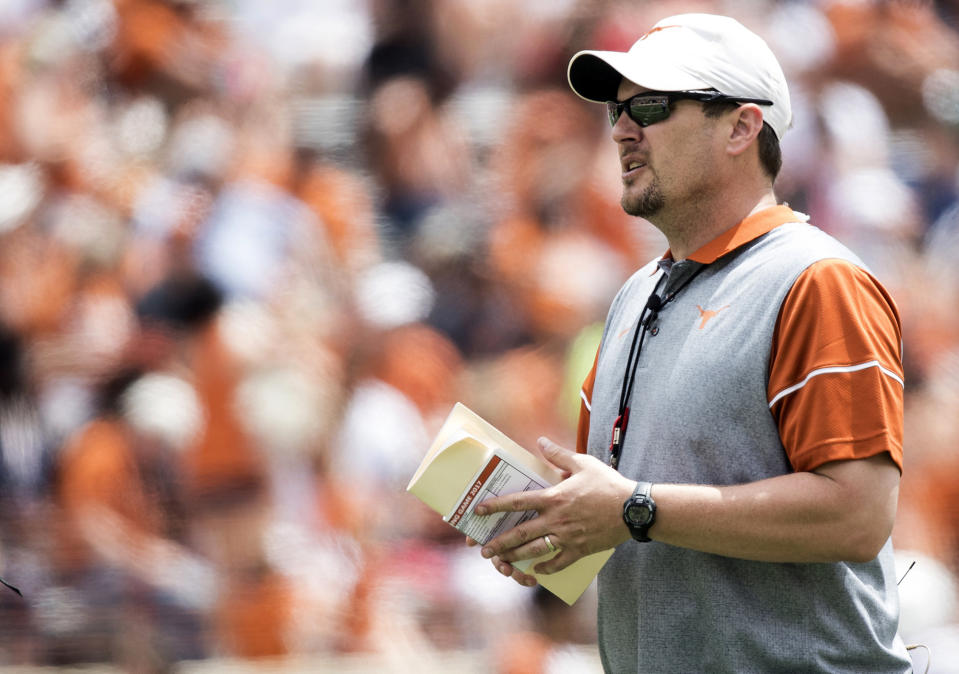 Texas should get back to a bowl in its first season under Tom Herman. (Ricardo B. Brazziell/Austin American-Statesman via AP, File)