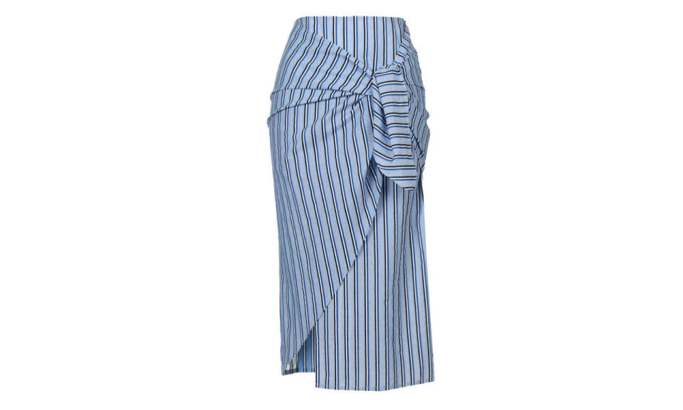 Topshop stripe tie-front skirt by Boutique