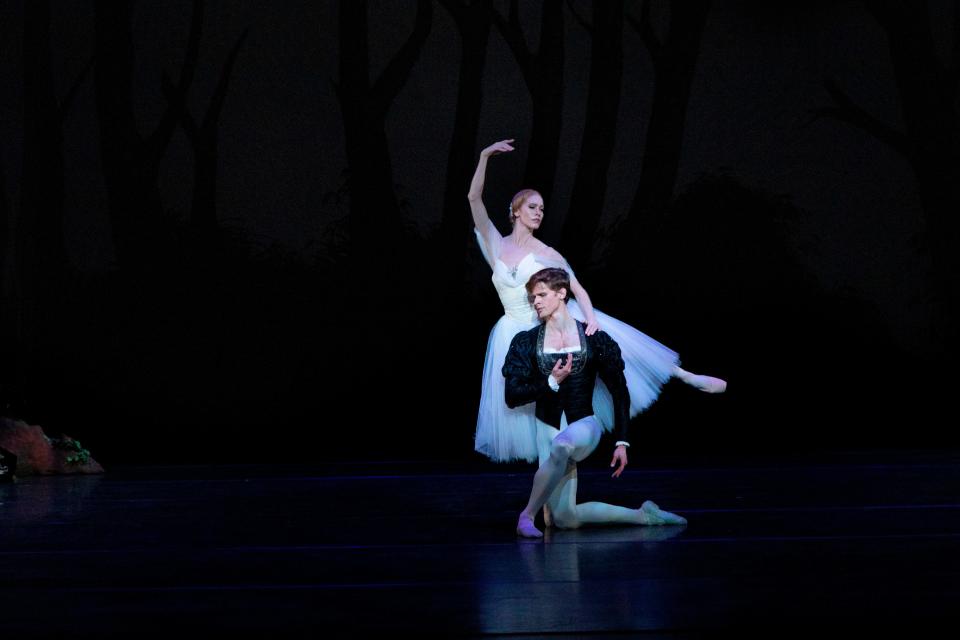 Danielle Brown with Luke Schaufuss in The Sarasota Ballet’s 2021 production of Peter Wright’s “Giselle,” which she describes as her “dream role.”