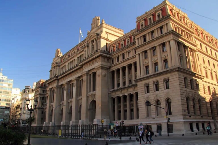 El palacio de Tribunales, sede de la Corte Suprema de Justicia