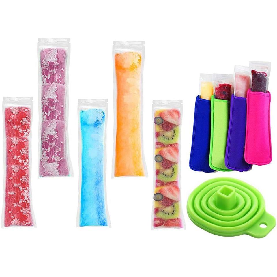 8) Ice Popsicle Molds Bags