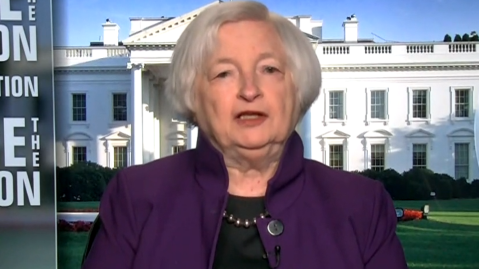 Treasury Secretary Janet Yellen on 