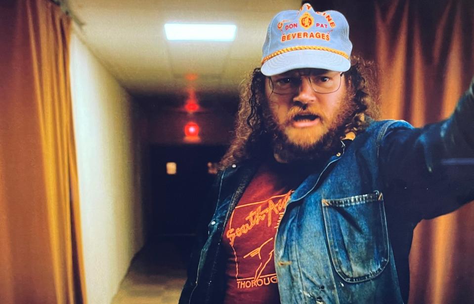 FILE - Adam Murray of Atlanta gained notoriety in Aiken in 2022 for wearing a South Aiken Thoroughbreds T-shirt in his scene on "Stranger Things." He is having a comedy show in Aiken on July 29.