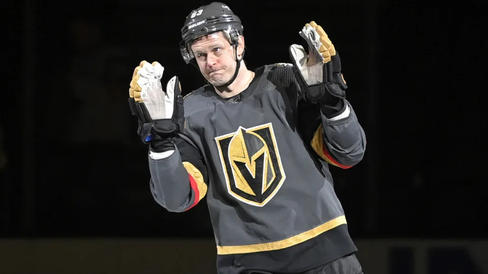 Evgenii Dadonov will remain with the Vegas Golden Knights after it was determined he had listed the Anaheim Ducks on his 10-team no-trade list. (Photo by David Becker/NHLI via Getty Images)