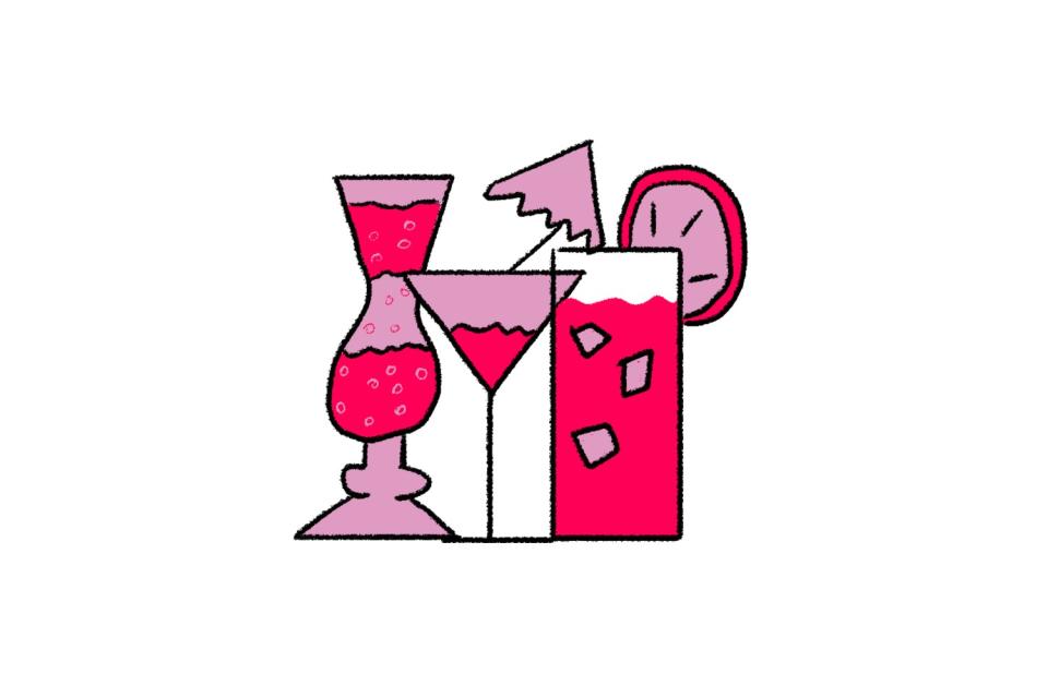 Illustration of cocktails