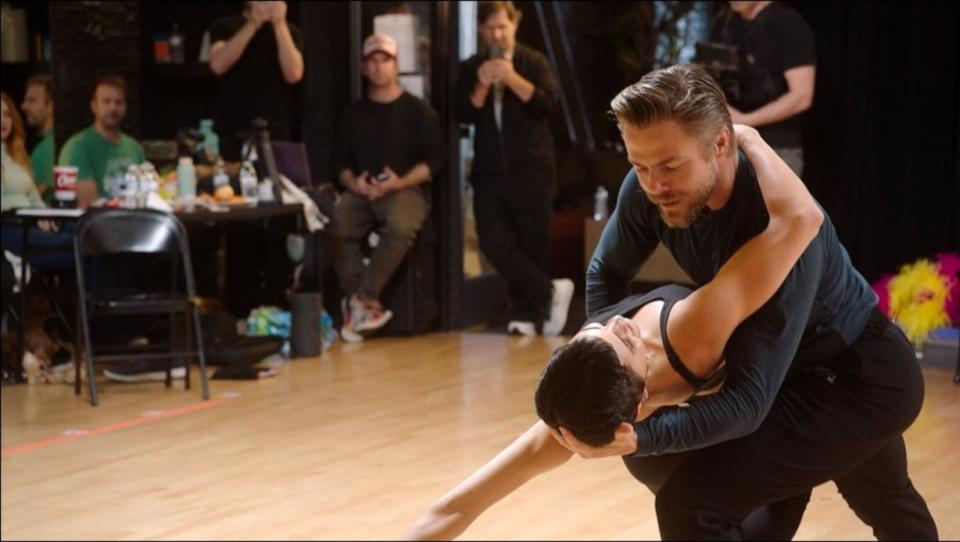 PHOTO: Derek Hough and Hayley Erbert appear in this screengrab from a video they shared with 'Good Morning America.' (Derek Hough)