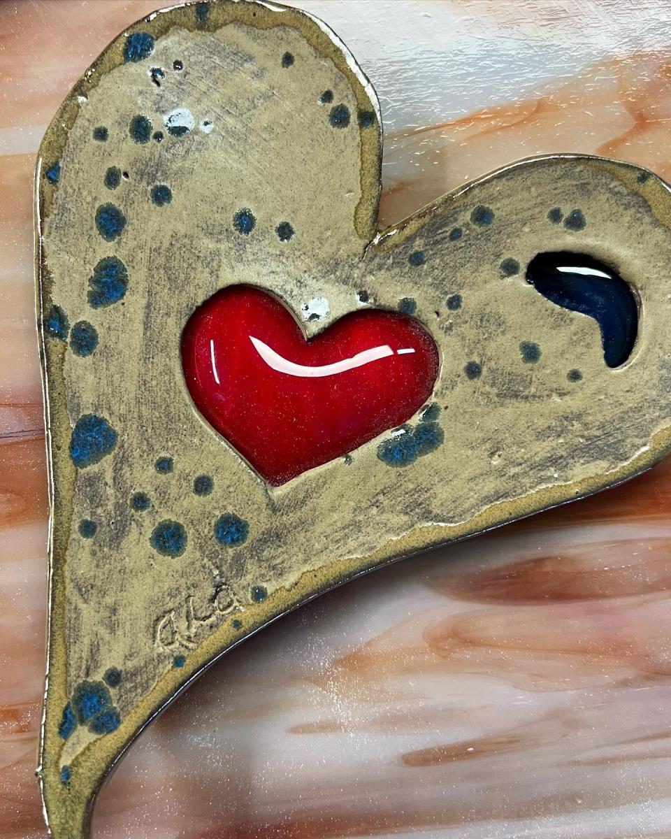 Just in time for Valentine's Day, El Paso artist Ana Luisa Arias has been creating ceramic hearts with blown glass inside for the perfect gesture of love. The ceramic hearts range from $38 on up and can be ordered for delivery.