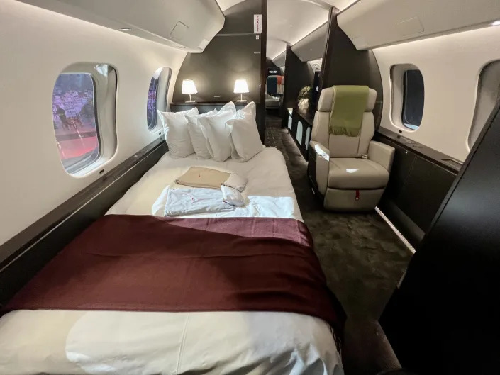 Onboard VistaJet's Bombardier Global 7500.