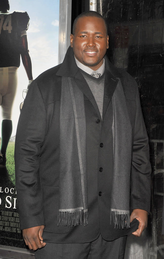 The Blind Side NY Premiere 2009 Quinton Aaron