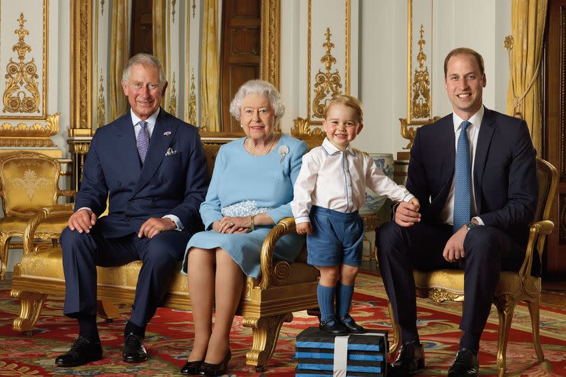 Prince Charles, Queen Elizabeth II, Prince George, Prince William