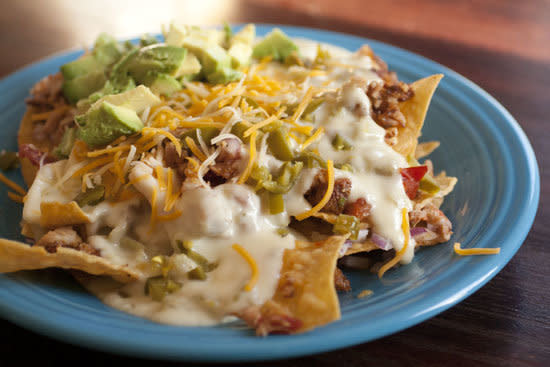 <strong>Get the <a href="http://www.macheesmo.com/2012/05/rib-nachos/">Baby Back Rib Nachos recipe from Macheesmo</a></strong>