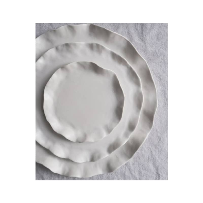 Porcelain Frill Plates