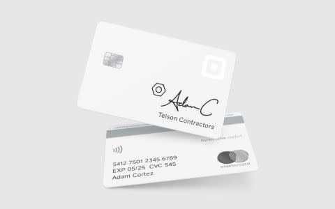 A rendering of the Square Card debit card.