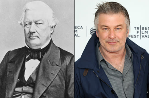 Fillmore was the 13th President of the United States and died in 1874. As an anti-slavery moderate, he shared the well-known liberal views of Alec Baldwin. Unlike Baldwin, he didn’t appear in ‘Along Came Polly’.