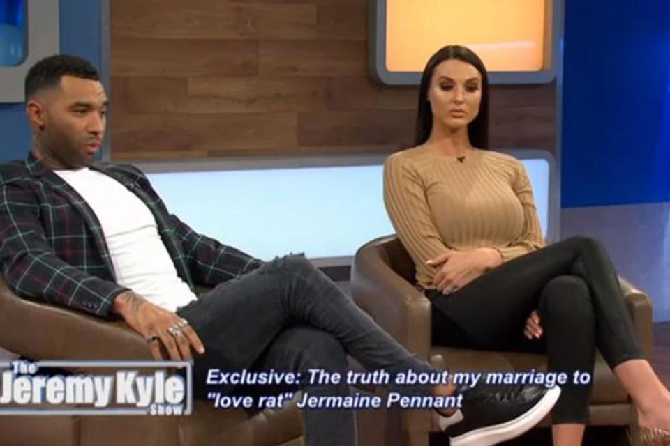 Jermaine Pennant REFUSES to do a lie detector with wife Alice Goodwin on The Jeremy Kyle Show