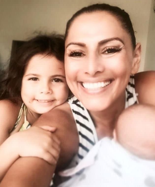 Sally welcomed her second daughter Elyssa via surrogate last year. Photo: Instagram