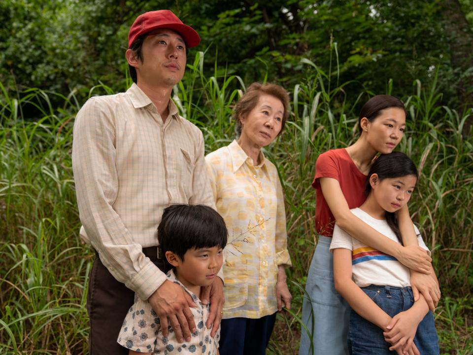 A reminder of what Jacob (Steven Yeun) and his family left behind arrives in the form of Monica’s (Han Ye-ri) mother, Soon-ja (Youn Yuh-jung)Josh Ethan Johnson via A24