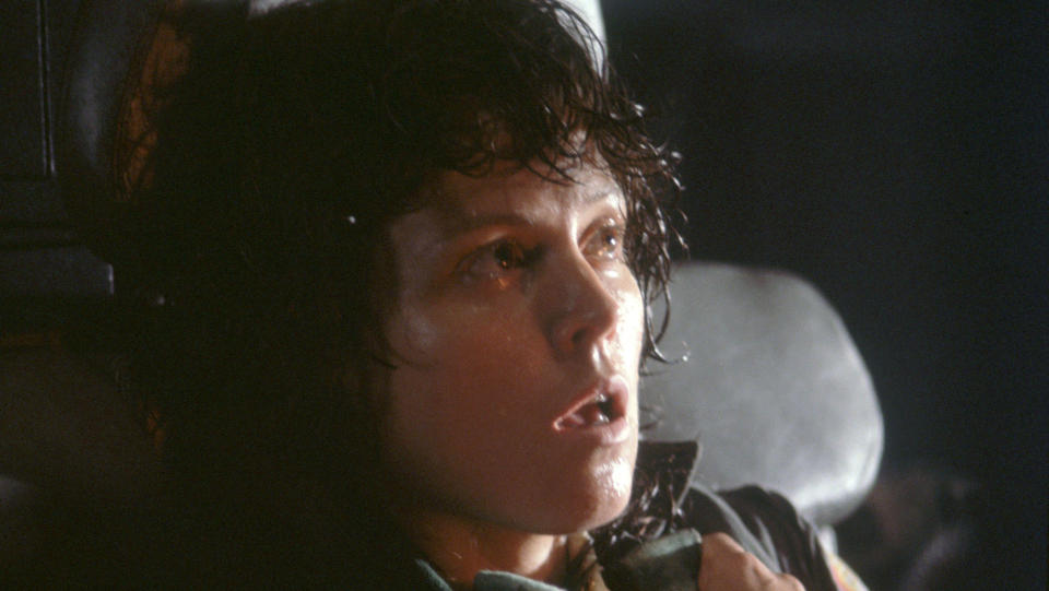 Sigourney Weaver suffered for the sweat effects in Alien. (20th Century Studios/Brandywine Productions/Alamy)