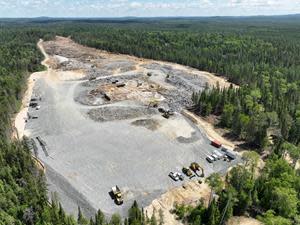 Island Gold - Shaft site area clearing and preparation work