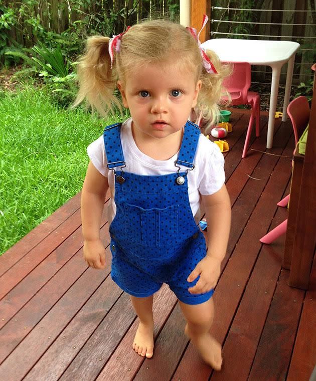 Doctors didn't think Evelyn would ever walk. Photo: Supplied