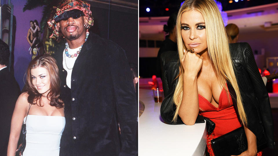 Carmen Electra, pictured here during her relationship with Dennis Rodman.