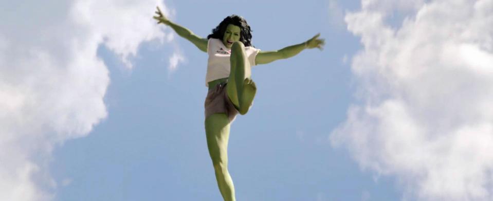 She-Hulk prepares for a massive stomp in "She-Hulk"