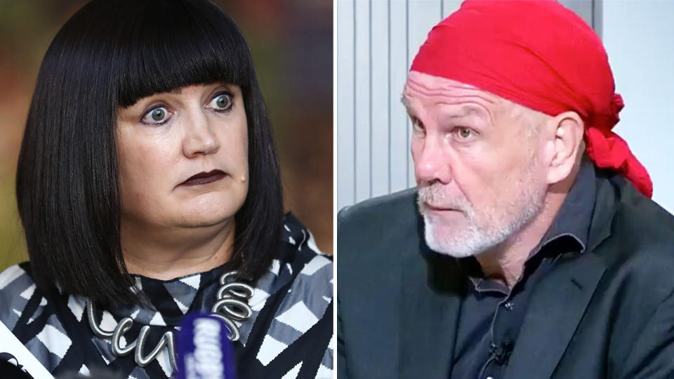 Peter FitzSimons, pictured here discussing the Raelene Castle furore.