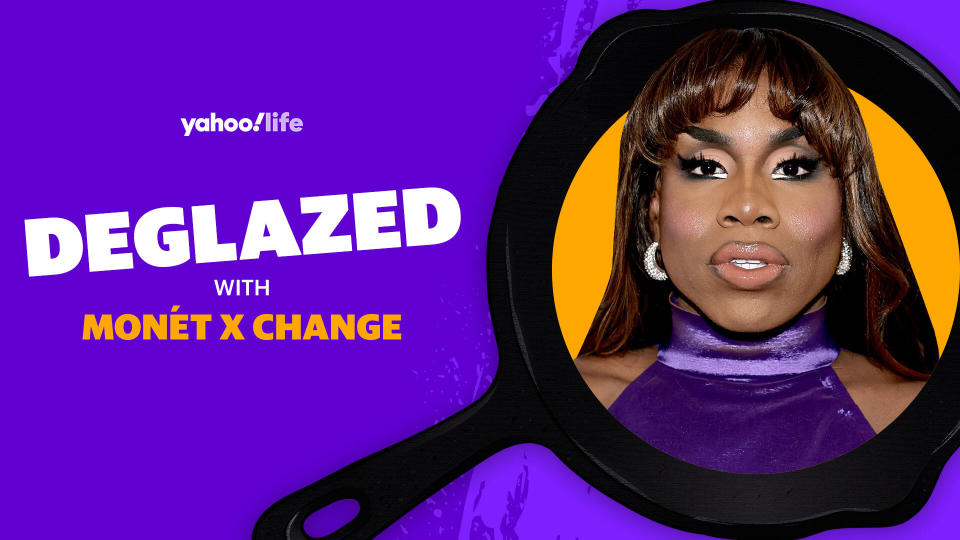Monét X Change shares that as part of her new series on plant-based food, she learned how bacon can be made from discarded banana peels. (Photo: Getty; designed by Quinn Lemmers)
