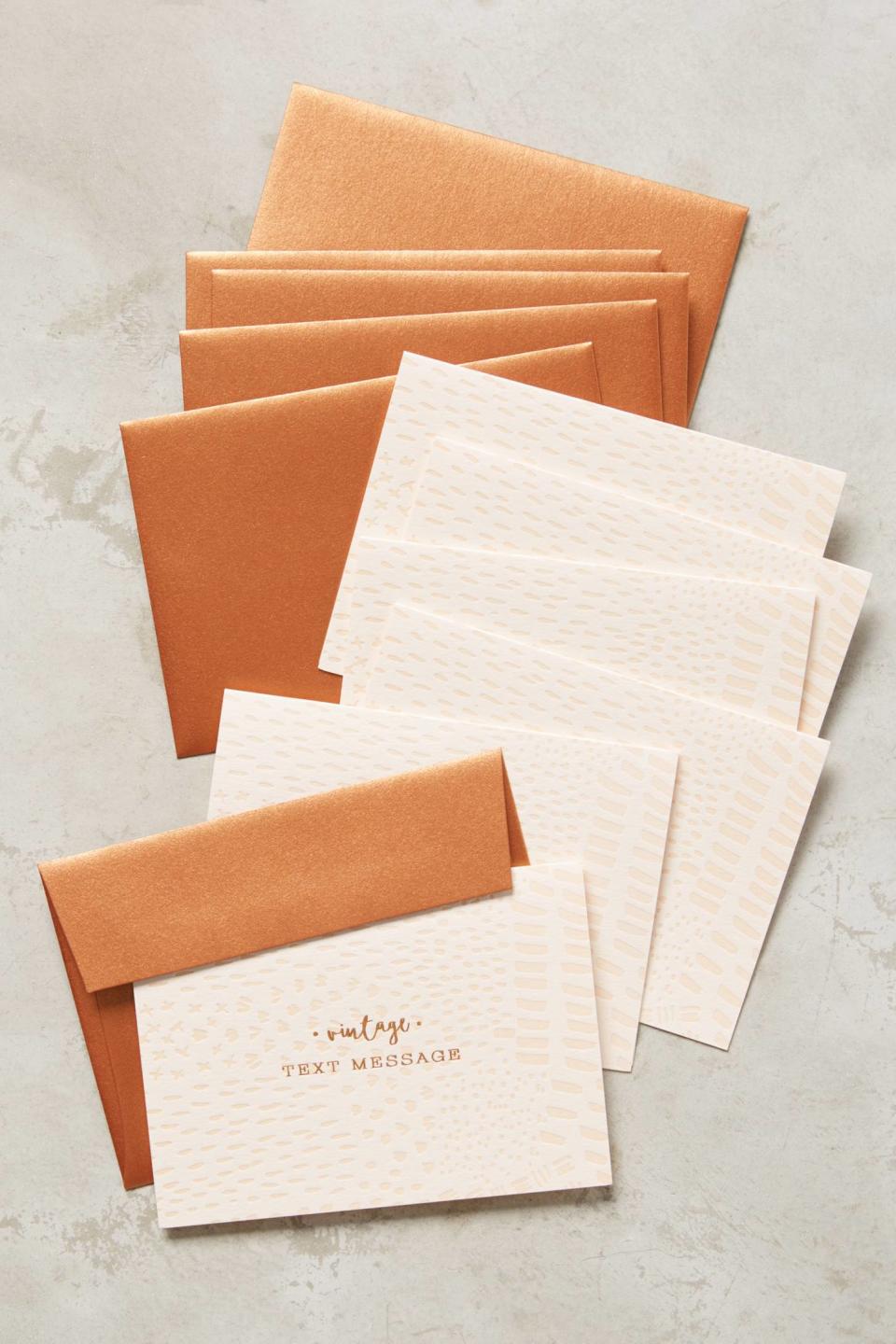 Anthropologie Painted Card Set