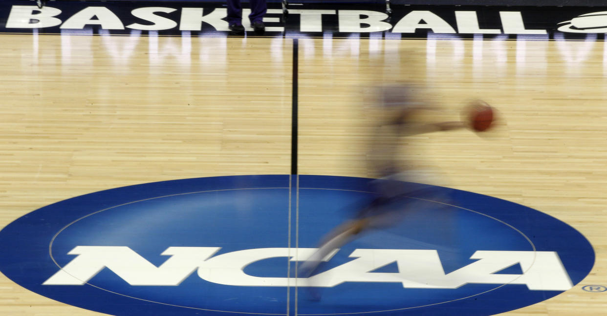 The audio for the Selection Show on TBS was terrible. (AP Photo/Keith Srakocic, File)