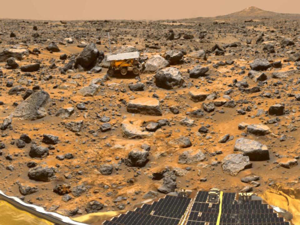 NASA's Pathfinder rover on Mars.
