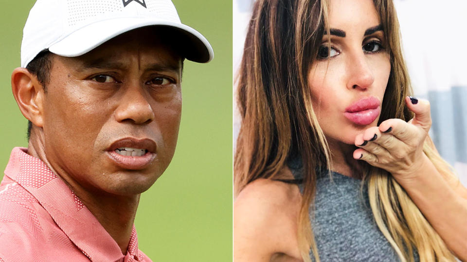 Pictured here, golfer Tiger Woods and one of the women he had an affair with, Rachel Uchitel.