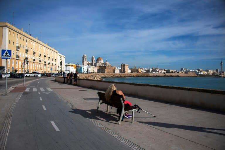 Last month's unseasonably warm winter weather drew people to beaches and outdoor cafes across Spain (Christina Quickler)