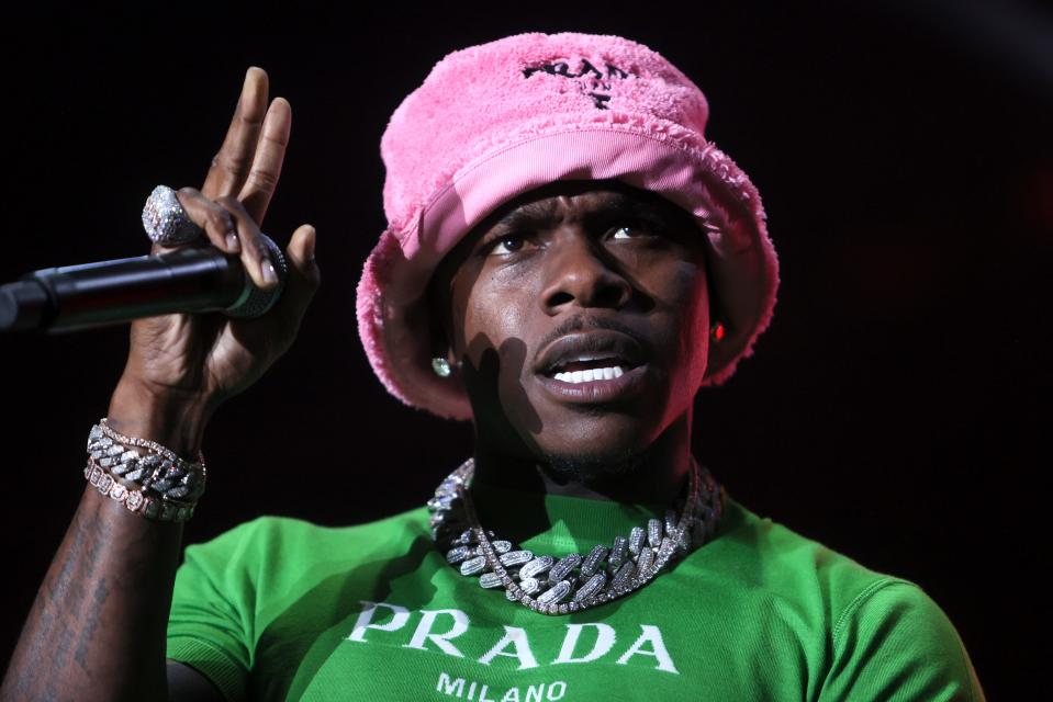 DaBaby performs on Beale Street Music Fest's opening night at Liberty Bowl Park on Friday, April 29, 2022. 
