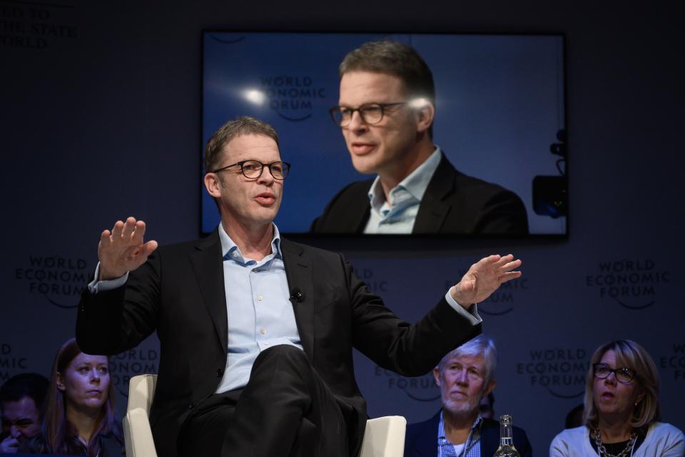 Deutsche Bank CEO Christian Sewing attends a session during the World Economic Forum (WEF) annual meeting, on January 24, 2019 in Davos, eastern Switzerland. Photo: FABRICE COFFRINI/AFP/Getty Images