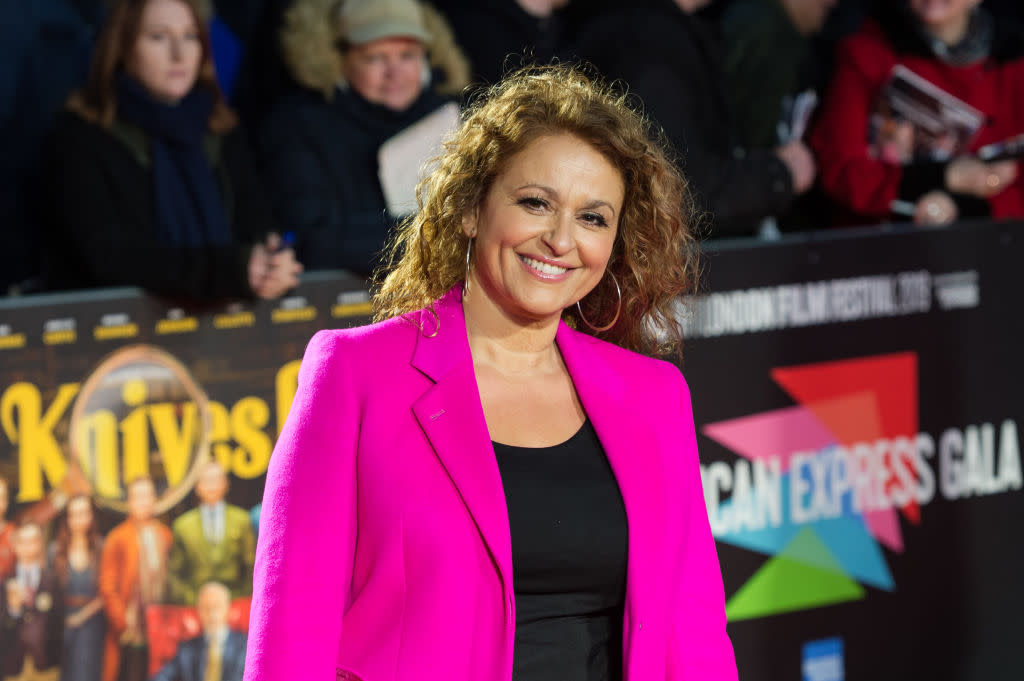 Nadia Sawalha has been praised for sharing a body positive post to Instagram, pictured October 2019. (Getty Images)
