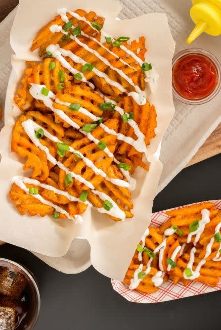 Buffalo-Ranch Waffle Fries