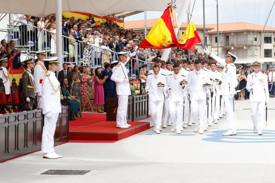 Rey Felipe VI en la Escuela Naval de Marín el 16 de julio de 2024