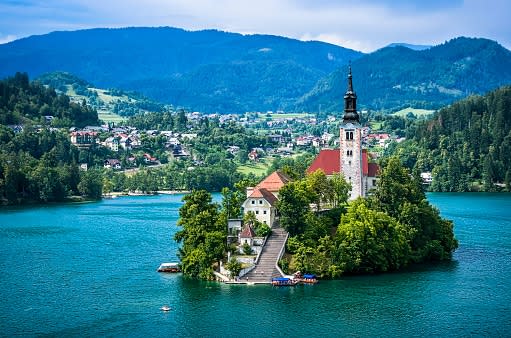 Radovljica is a couple of miles from the famous Lake Bled - Credit: Beautiful photos from all over t