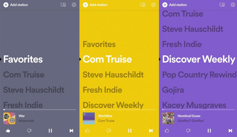 Spotify Stations