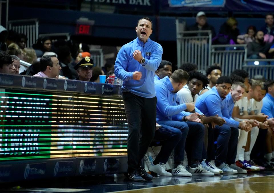 URI coach Archie Miller, shown during a game last month, liked what he saw from his team on Tuesday night in Washington.