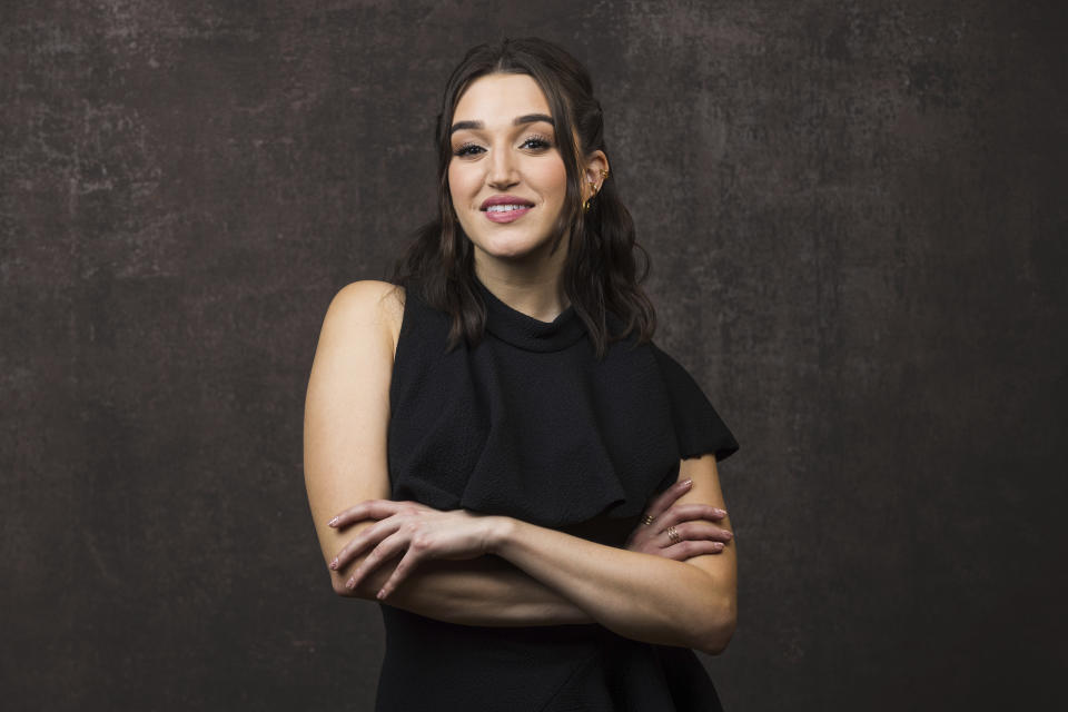 FILE - Marisa Davila, a cast member in the Paramount+ television series "Grease: Rise of the Pink Ladies," poses for a portrait during the Winter Television Critics Association Press Tour on Jan. 9, 2023, in Pasadena, Calif. (Willy Sanjuan/Invision/AP, File)