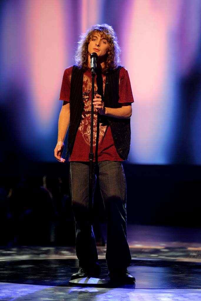 Garrett Haley performs as one of the top 24 contestants on the 7th season of American Idol.